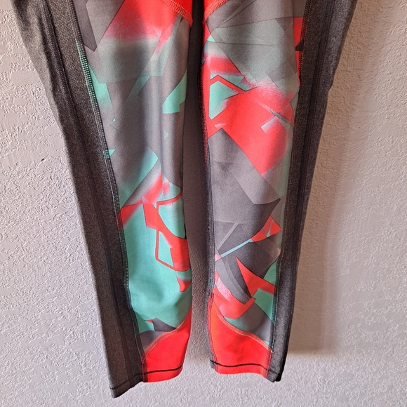 Under Armour Gray and Orange Capri Workout Leggings - Picture 3 of 6
